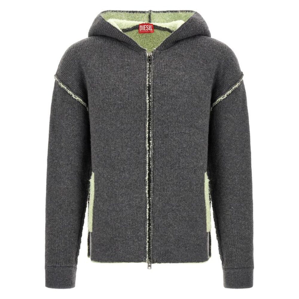 Diesel Gray Wool Men's Sweatshirt